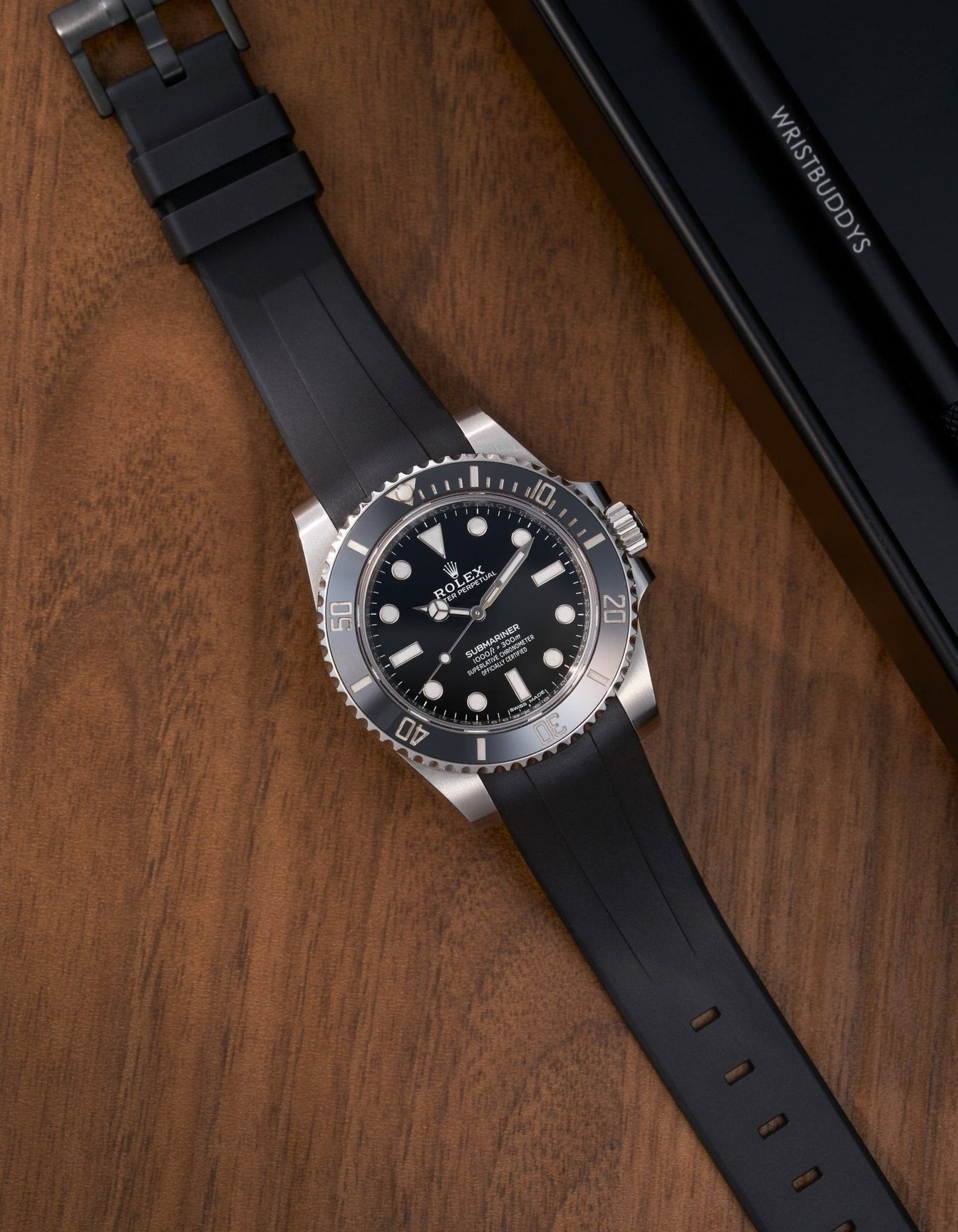 FKM Rubber Strap - 20mm Black