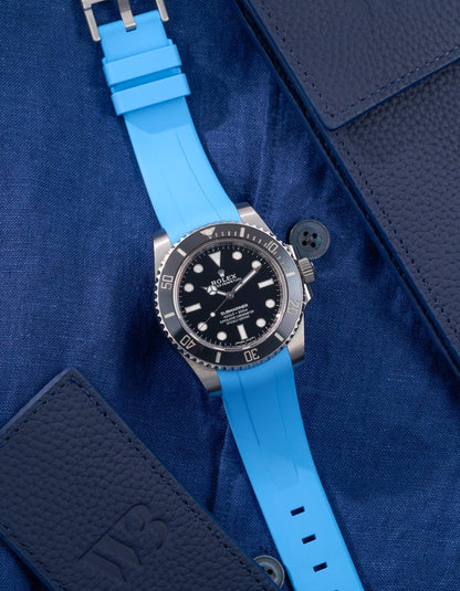 FKM Rubber Strap - 20mm Capri Blue