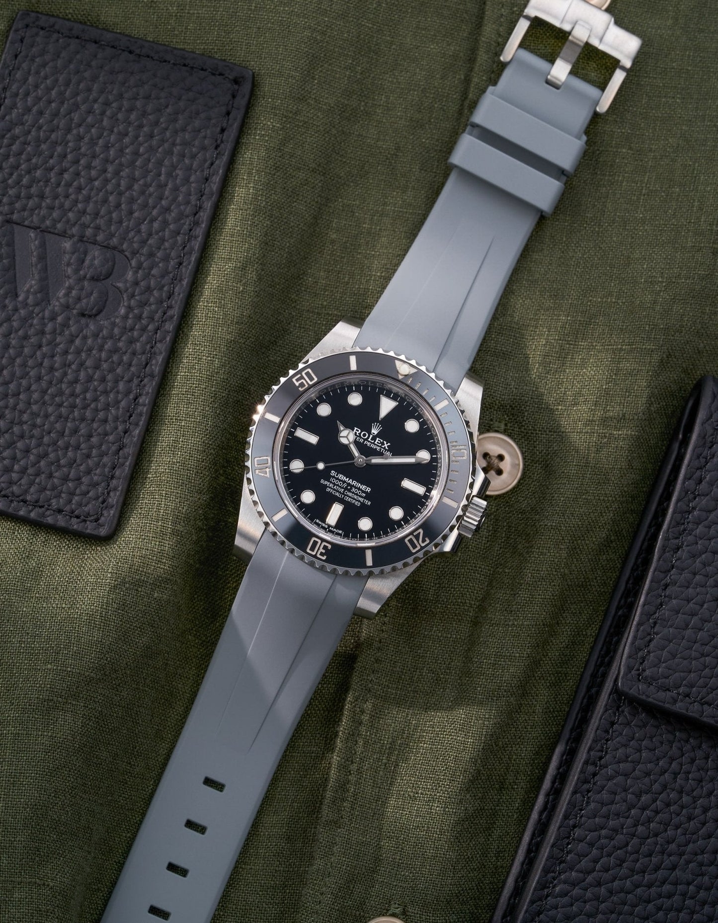 FKM Rubber Strap - 20mm Grey