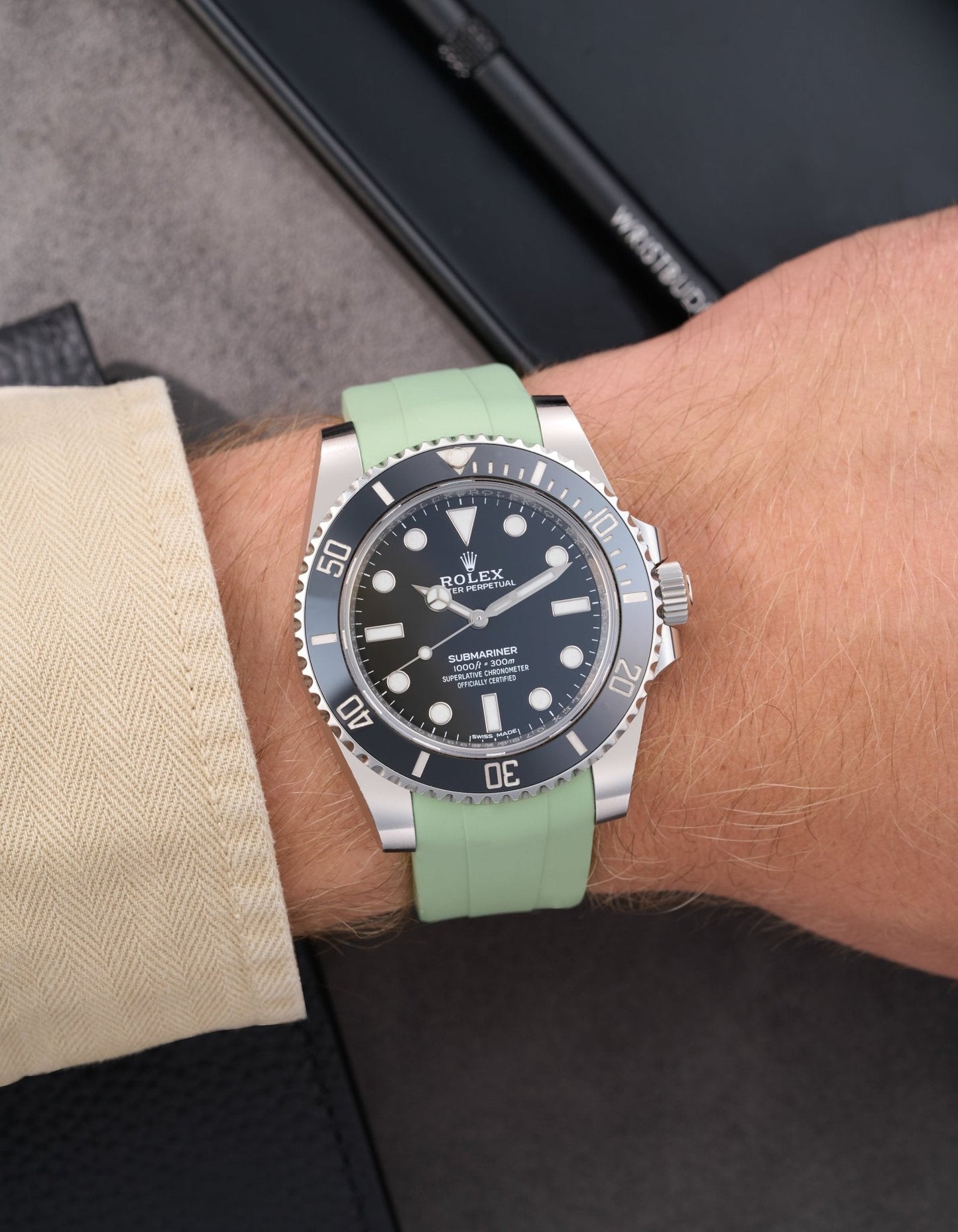FKM Rubber Strap - 20mm Mint