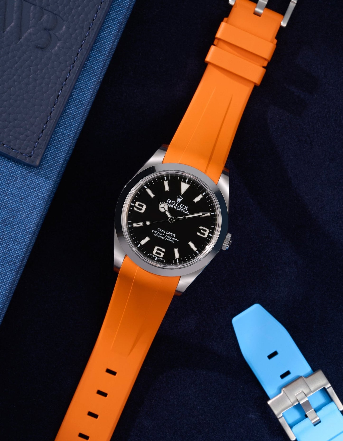 FKM Rubber Strap - 20mm Orange