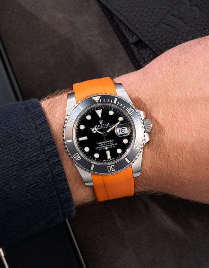 FKM Rubber Strap - 20mm Orange