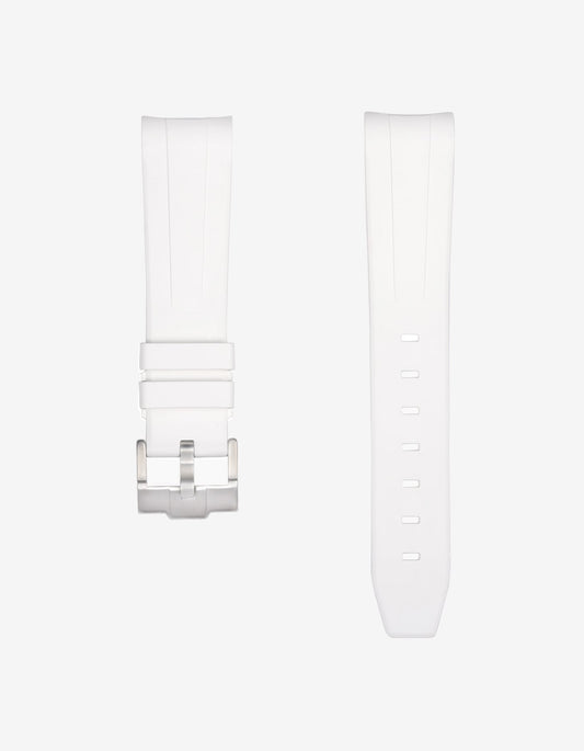 FKM Rubber Strap - 20mm White