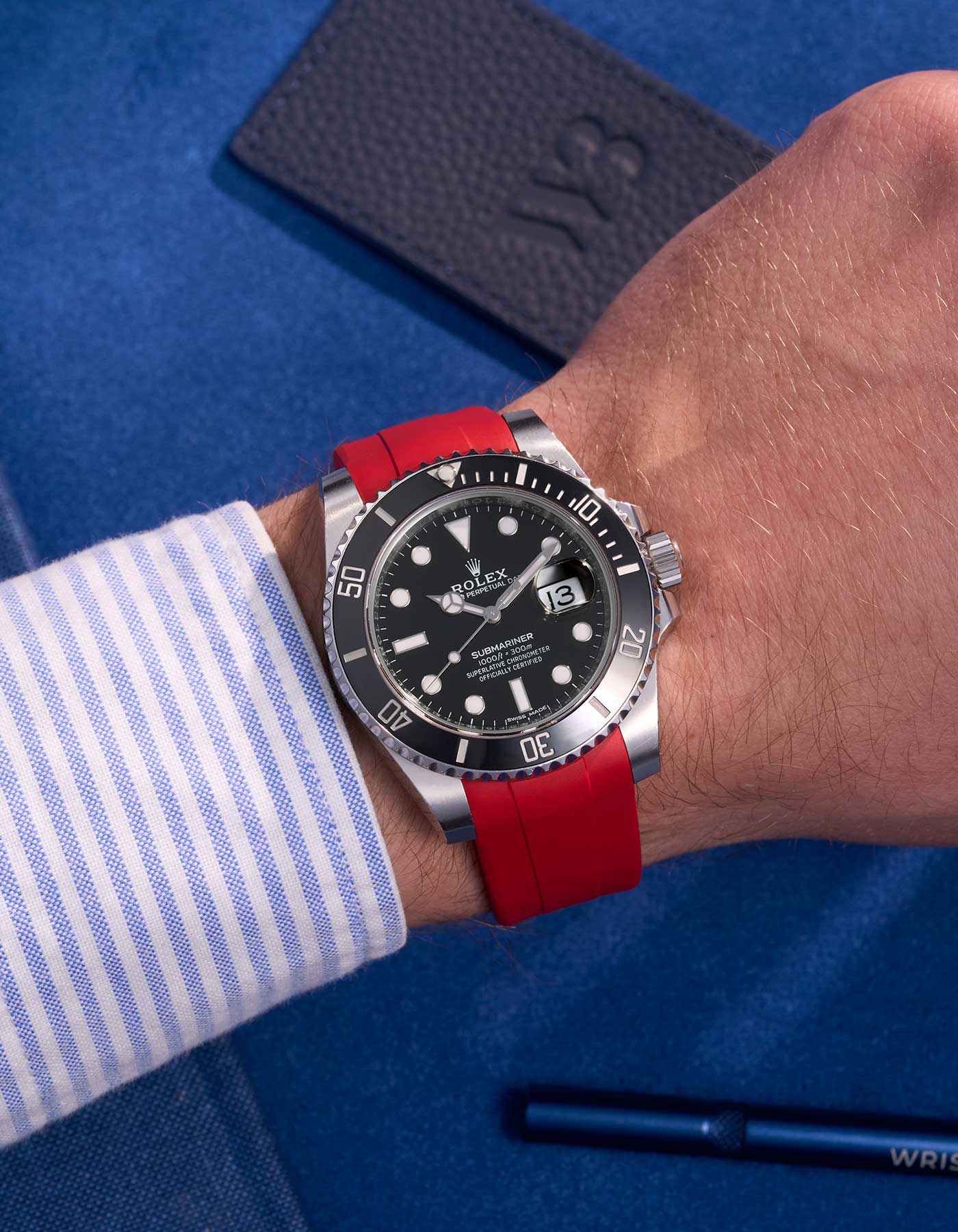 FKM Rubber Strap - 20mm Red