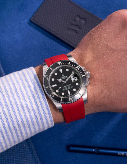 FKM Rubber Strap - 20mm Red