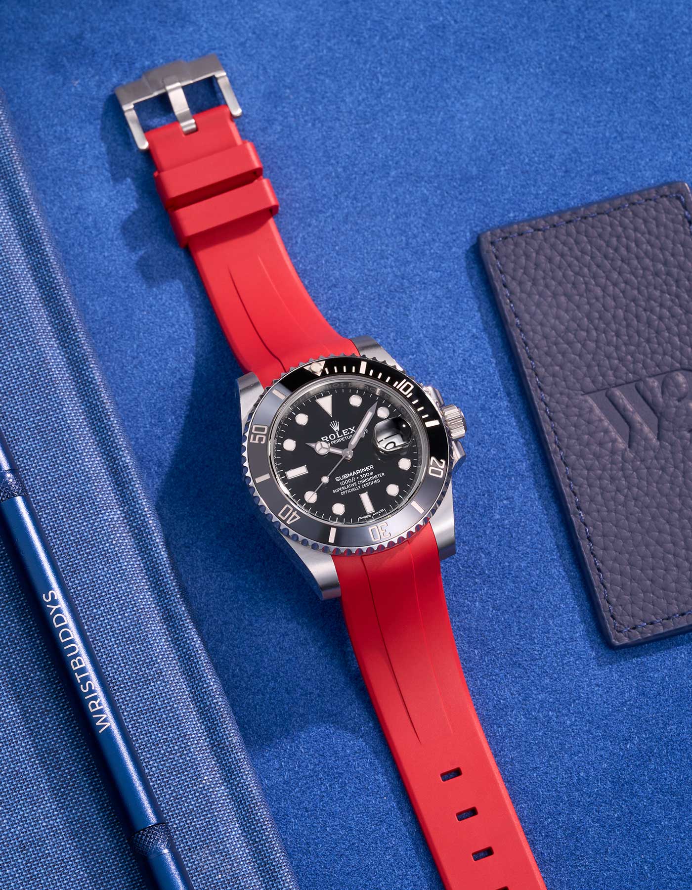FKM Rubber Strap - 20mm Red