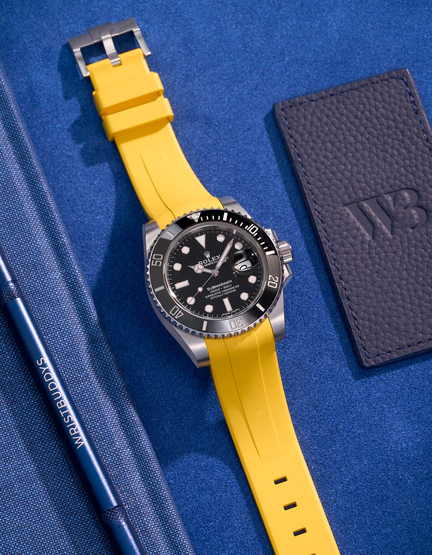 FKM Rubber Strap - 20mm Yellow