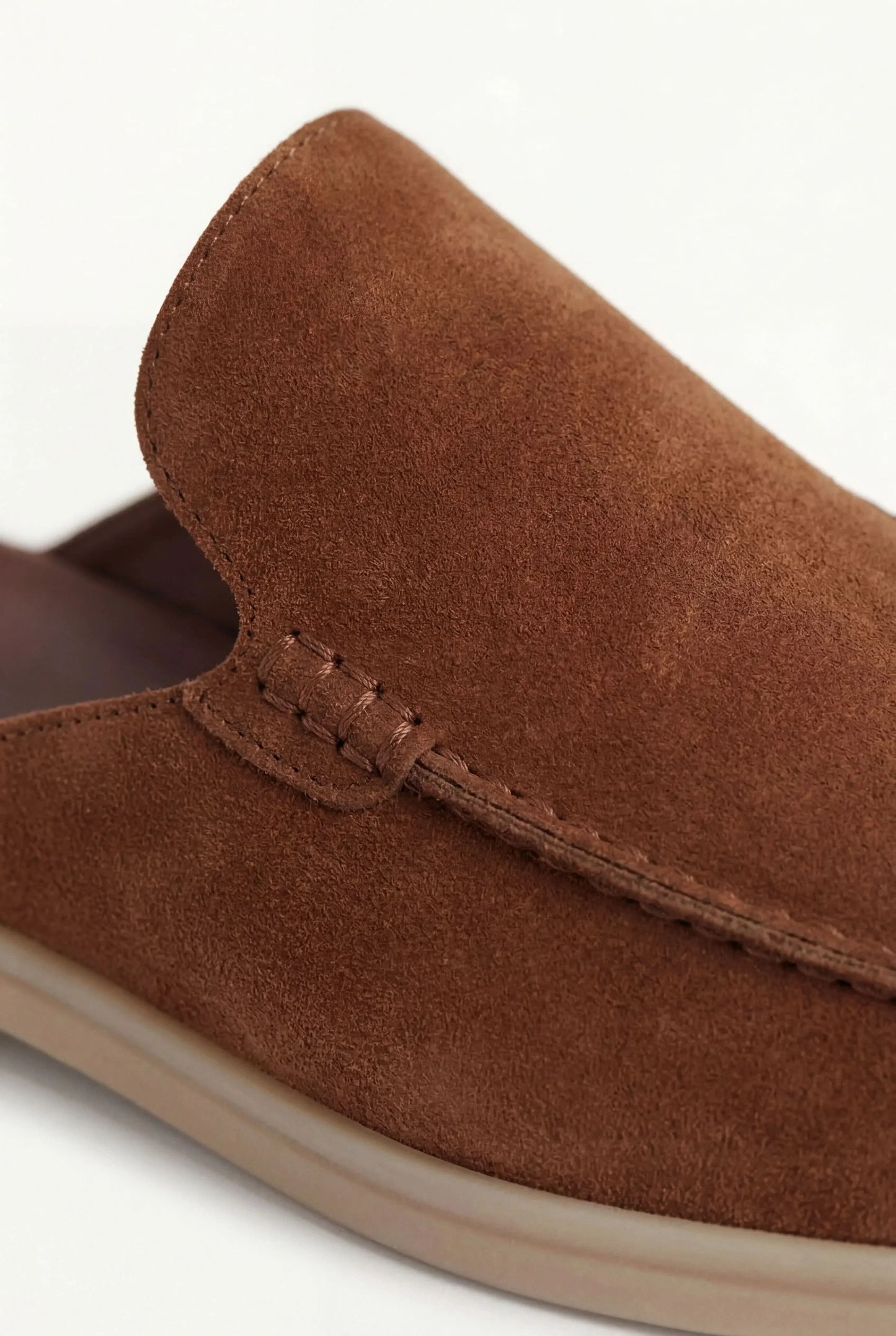 Maroon Suède Yacht Mule