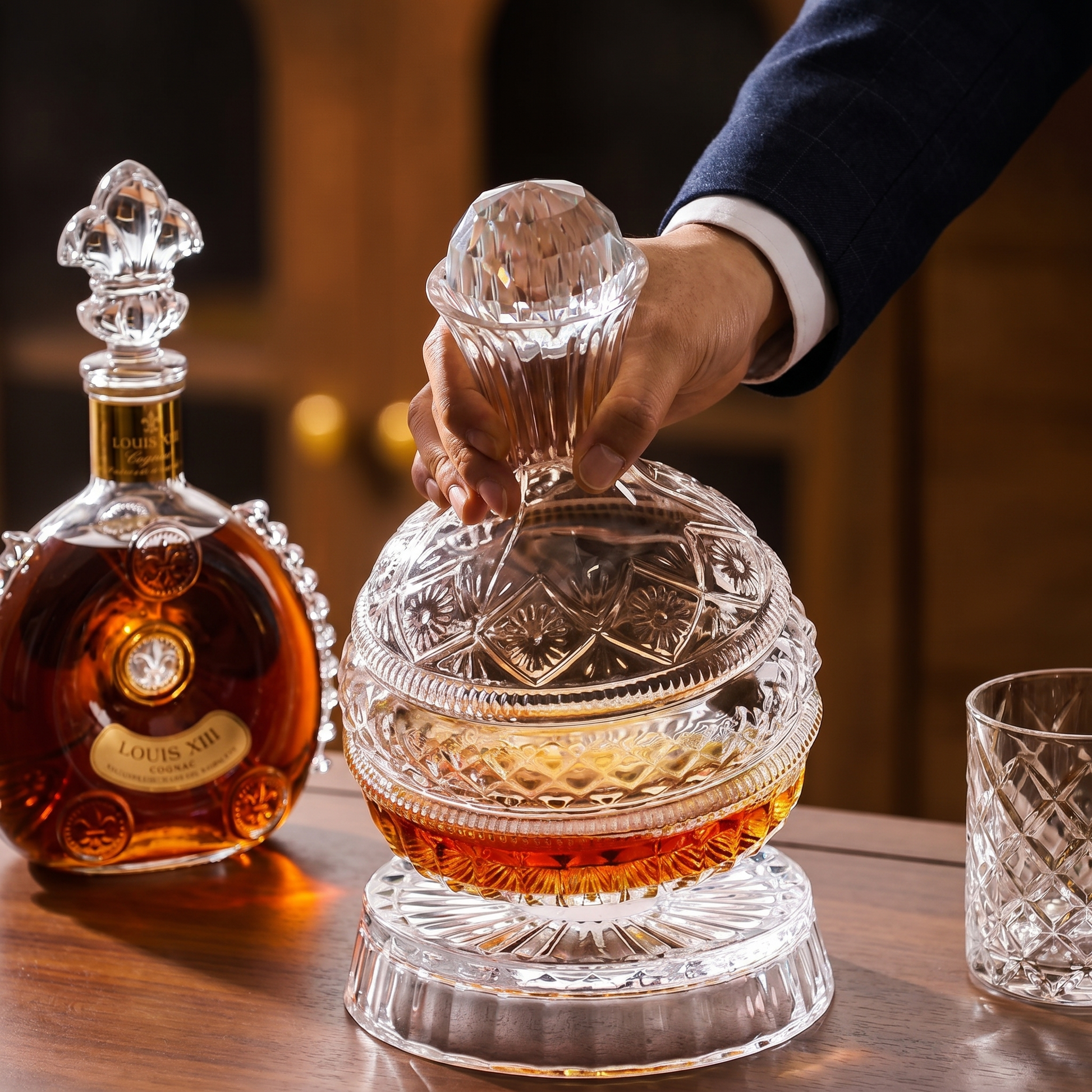 Ellis® 1.6L Rotating Crystal Decanter