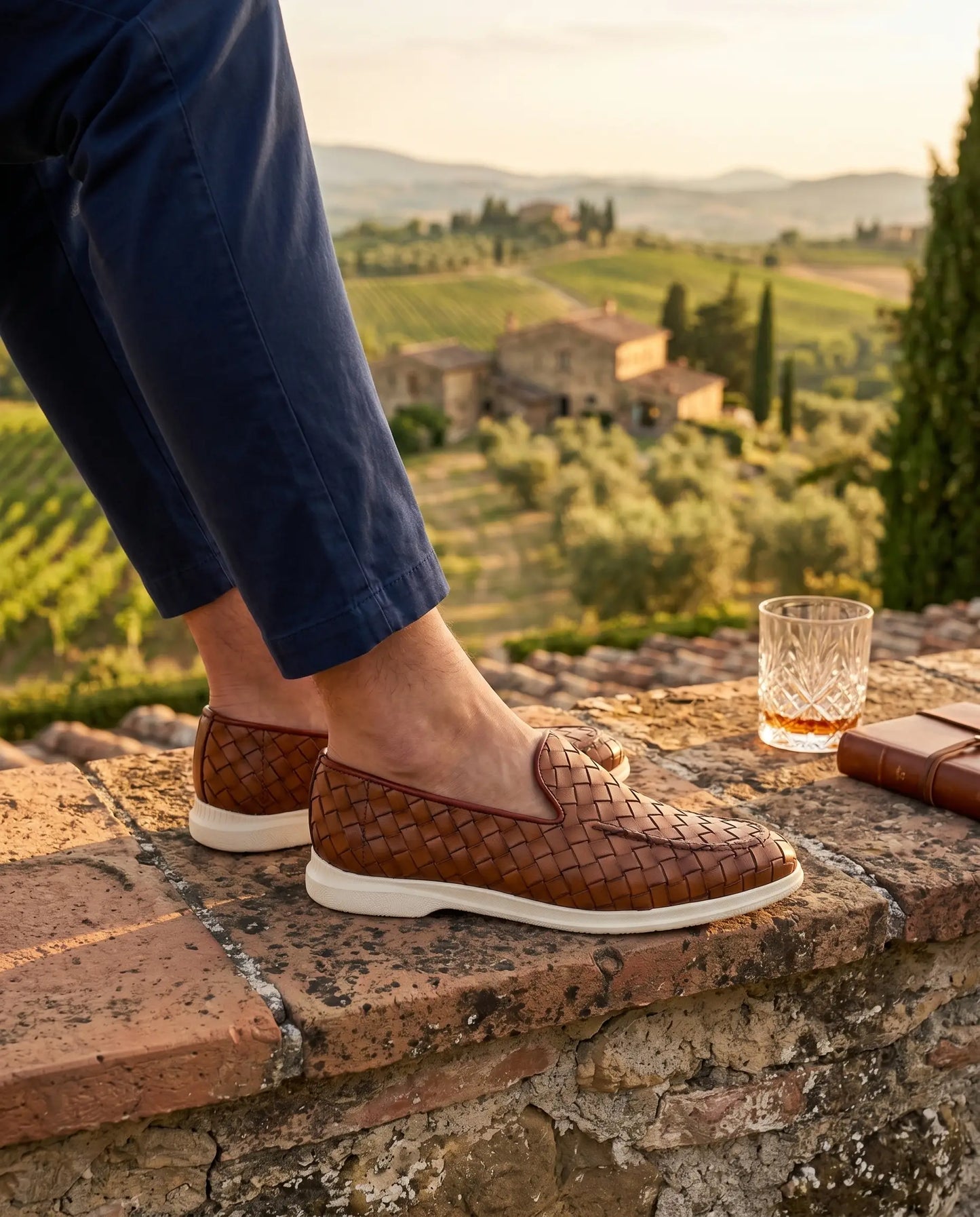 Sorrento Woven Loafer - Leather