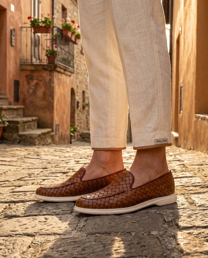 Sorrento Woven Loafer - Leather