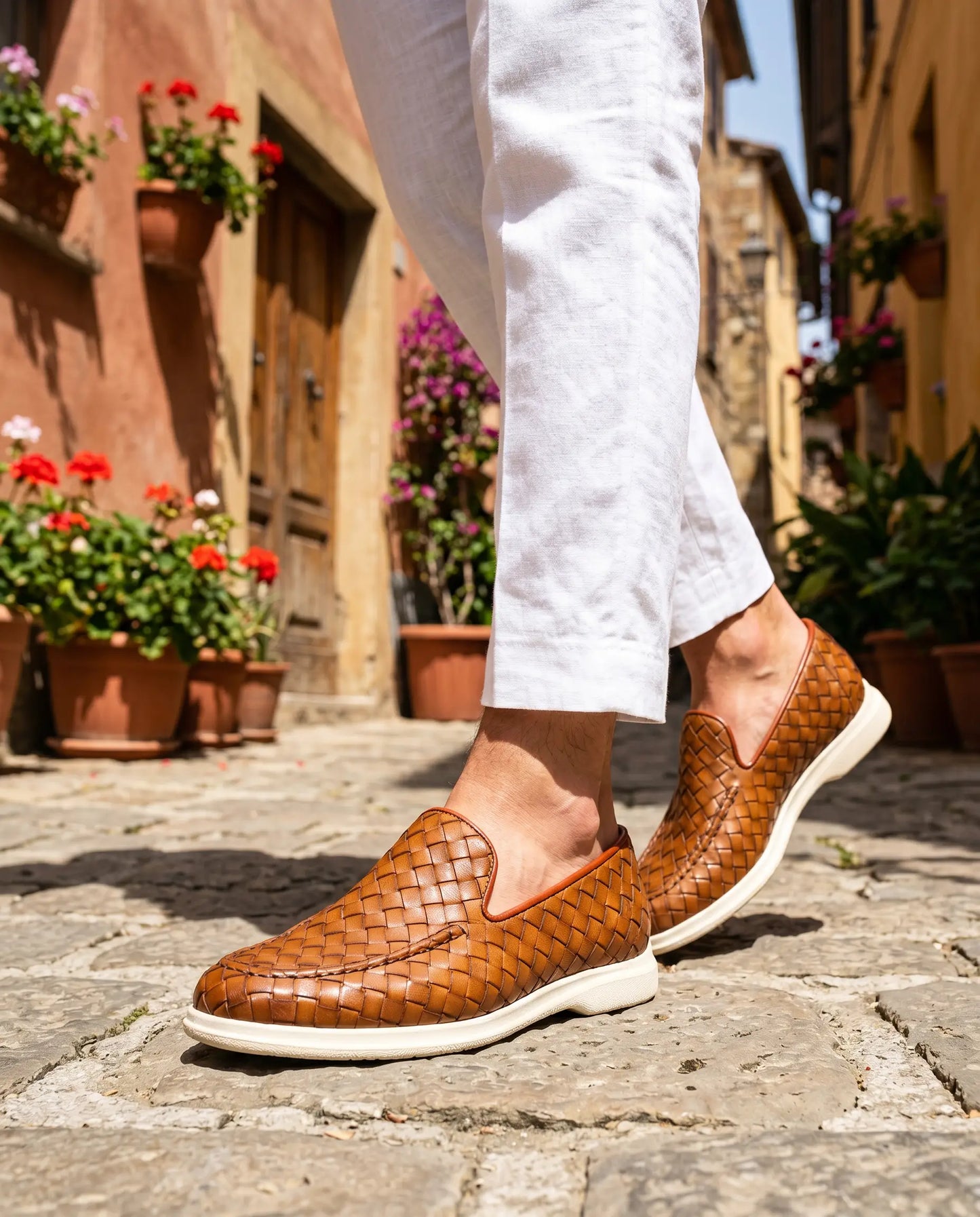 Sorrento Woven Loafer - Leather