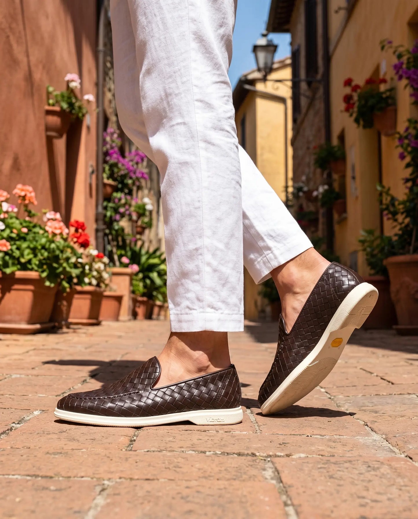 Sorrento Woven Loafer - Brown