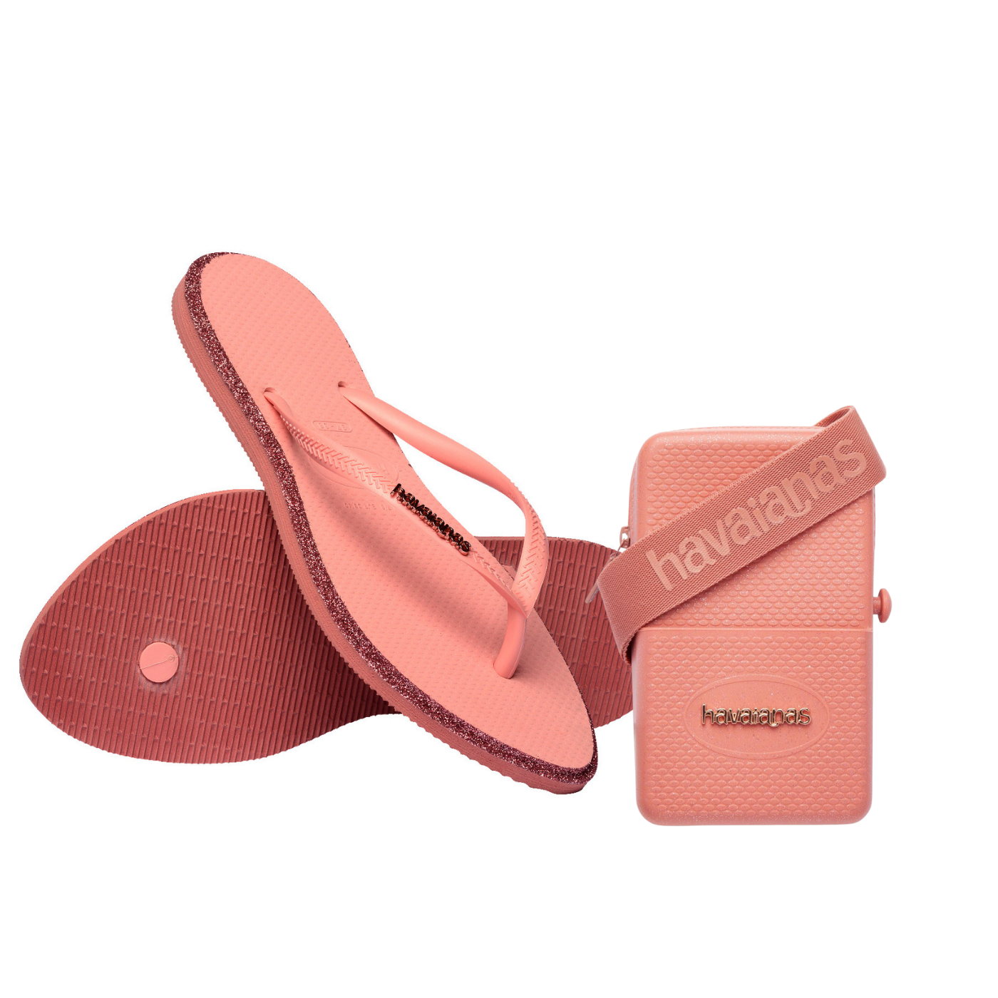 Kit Havaianas para elas: Point Glitter +Shoulder Bag Glitter