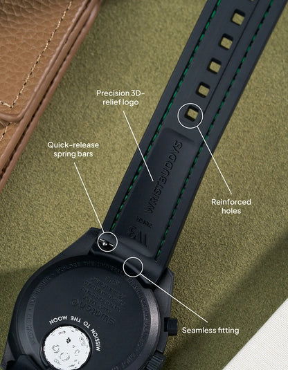 Rubber Strap for Omega X Swatch MoonSwatch Mission to Mercury