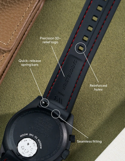 Rubber Strap for Omega X Swatch MoonSwatch Mission to Mercury