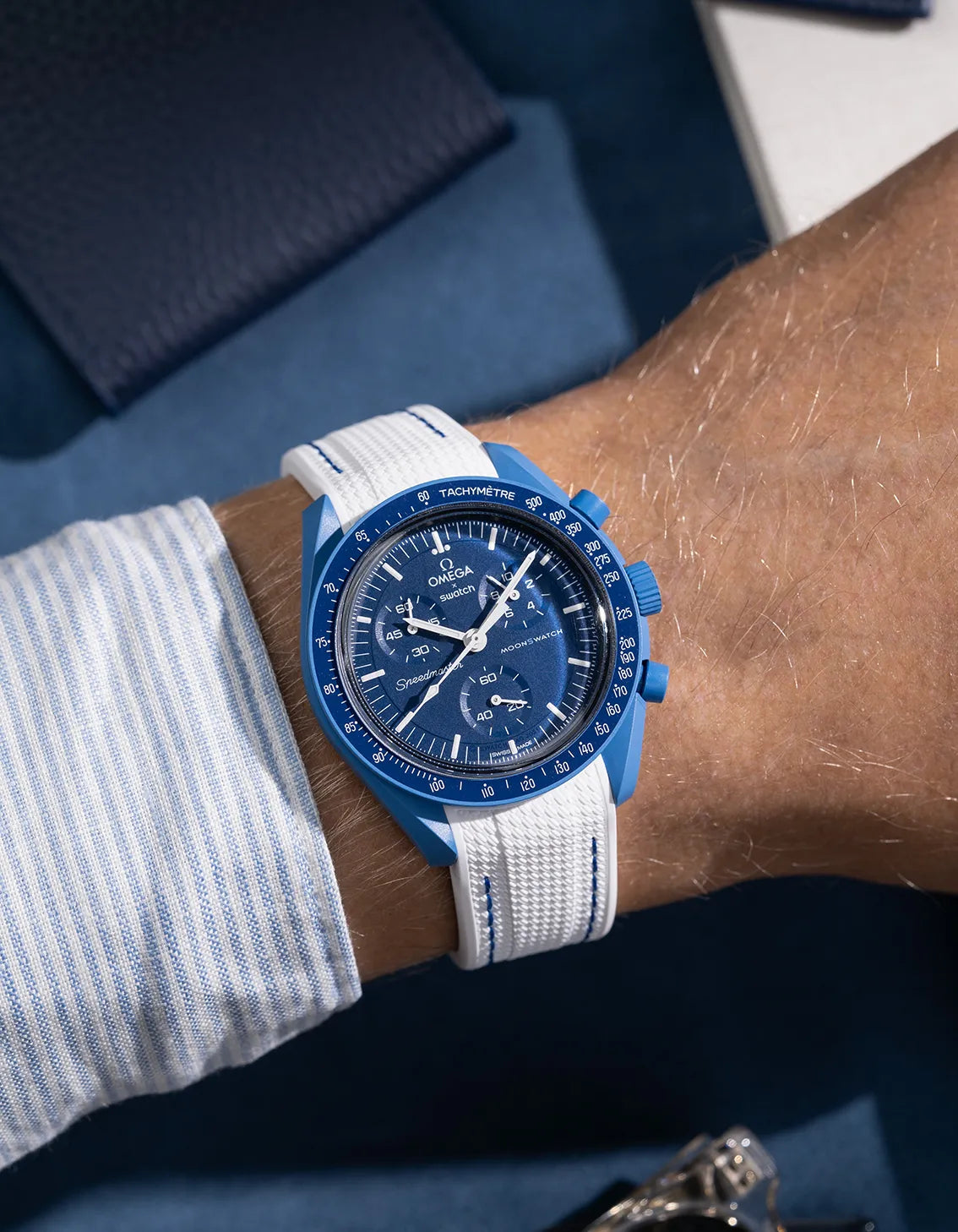 Rubber Strap for Omega X Swatch MoonSwatch Mission to Neptune