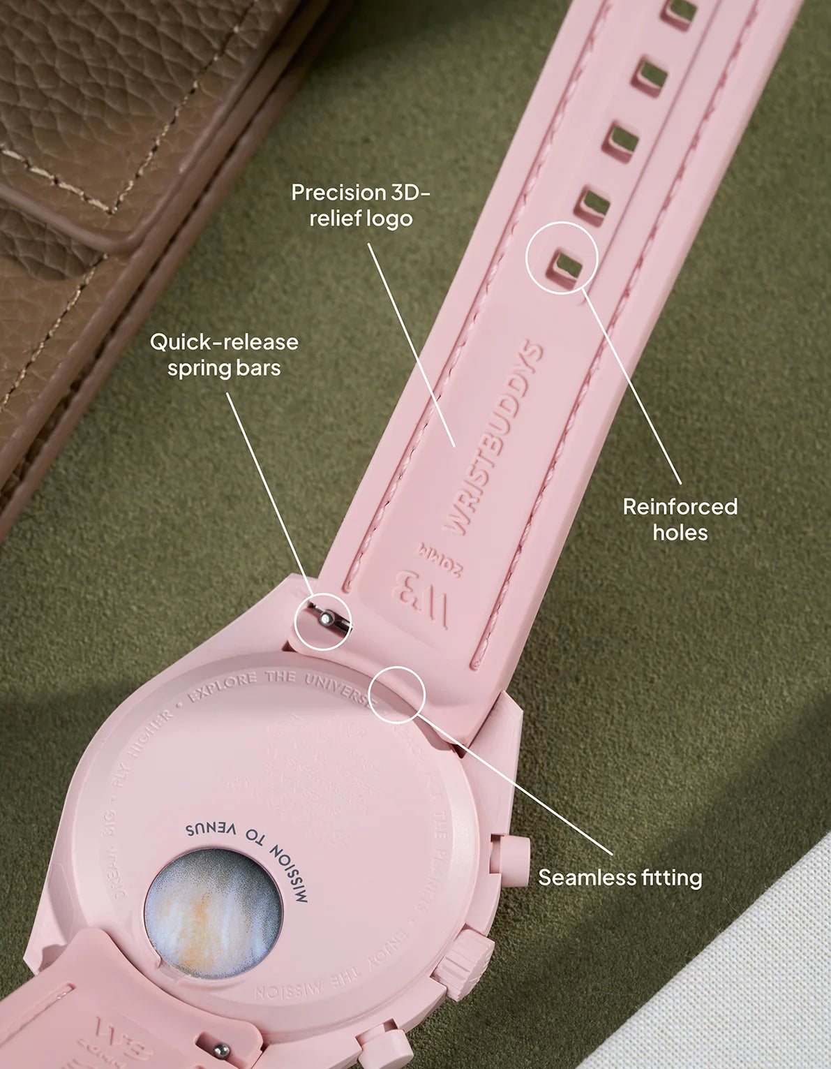 Rubber Strap for Omega X Swatch MoonSwatch Mission to Venus