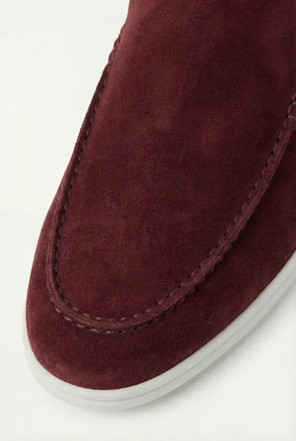 Bordeaux Suède Yacht Mule