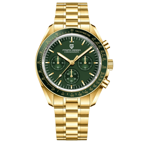 Bartichner - PD-1701 Gold Green - Chronograph Quartz - 40mm