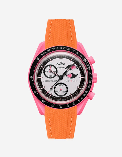 Rubber Strap for Omega X Swatch MoonSwatch Mission to The Pink Moonphase