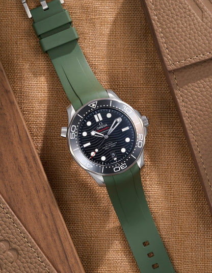 Rubber Strap for Omega Seamaster Diver 300 42mm Black