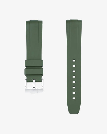 Rubber Strap for Omega Seamaster Diver 300 42mm Green