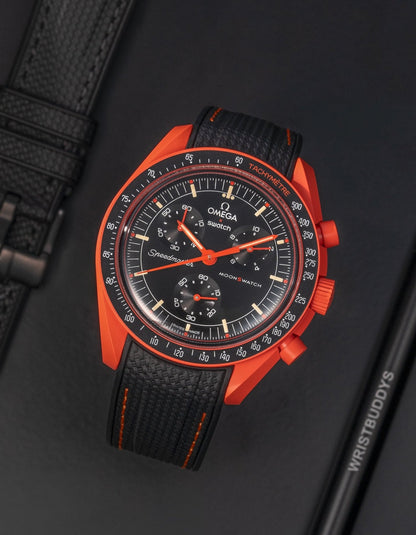 Rubber Strap for Omega X Swatch MoonSwatch Mission On Earth - Lava