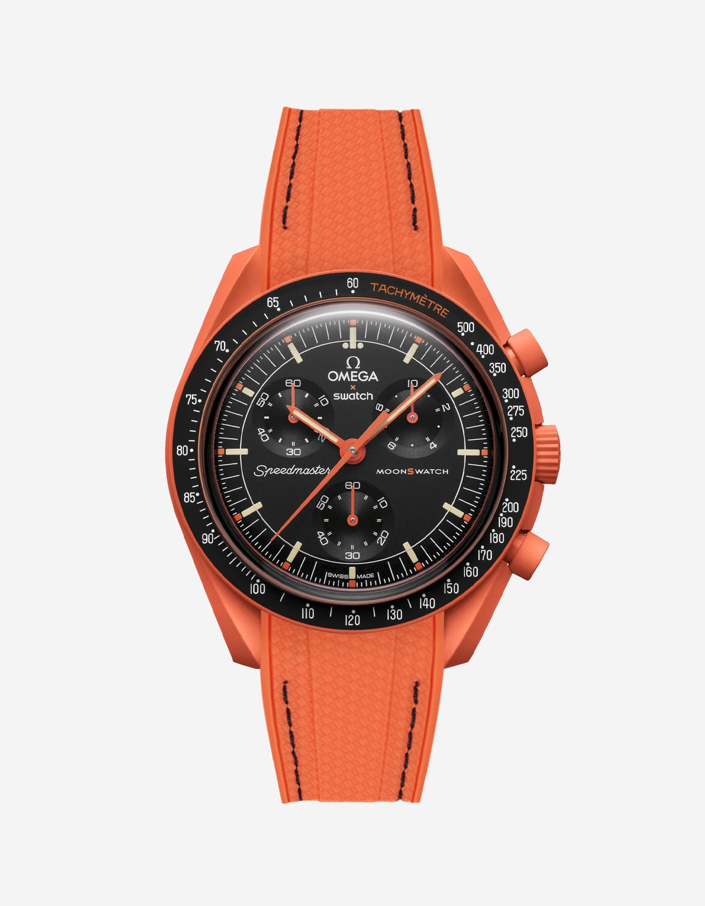 Rubber Strap for Omega X Swatch MoonSwatch Mission On Earth - Lava