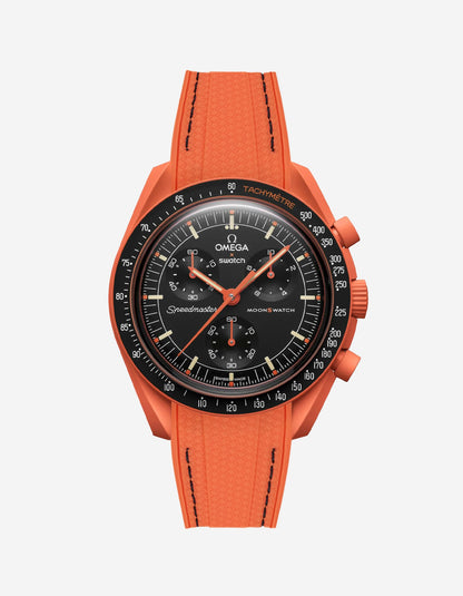 Rubber Strap for Omega X Swatch MoonSwatch Mission On Earth - Lava