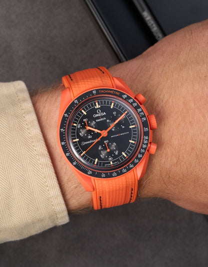 Rubber Strap for Omega X Swatch MoonSwatch Mission On Earth - Lava