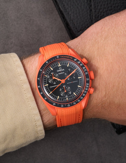 Rubber Strap for Omega X Swatch MoonSwatch Mission On Earth - Lava
