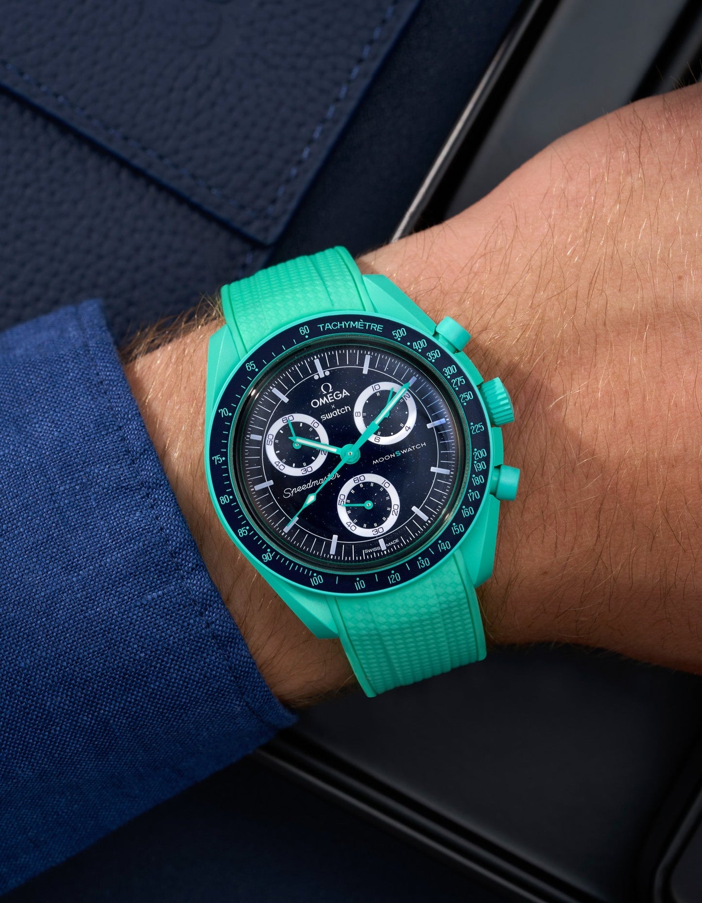 Rubber Strap for Omega X Swatch MoonSwatch Mission On Earth - Polar Lights