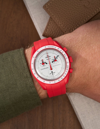Rubber Strap for Omega X Swatch MoonSwatch Mission to Mars