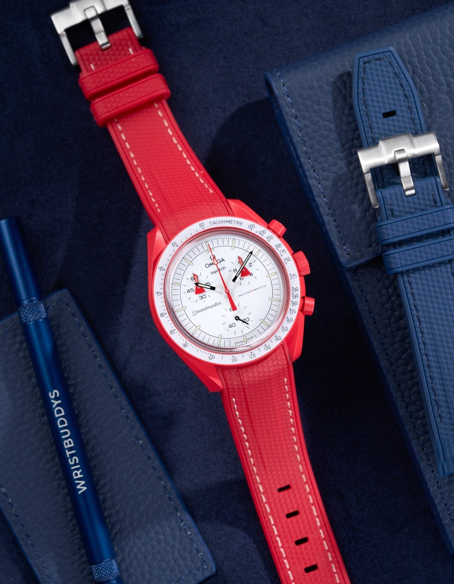 Rubber Strap for Omega X Swatch MoonSwatch Mission to Mars