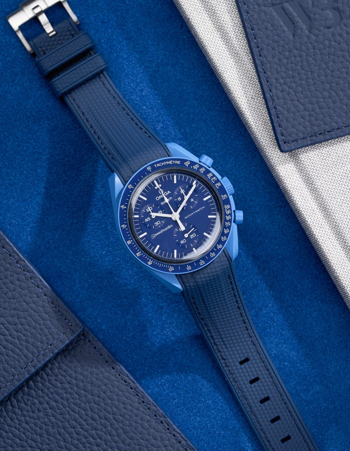 Rubber Strap for Omega X Swatch MoonSwatch Mission to Neptune