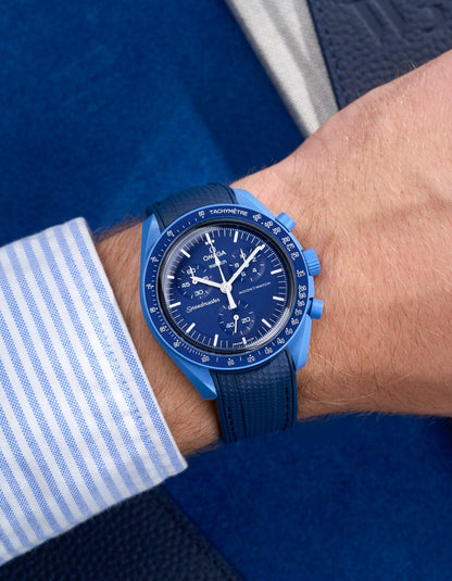 Rubber Strap for Omega X Swatch MoonSwatch Mission to Neptune