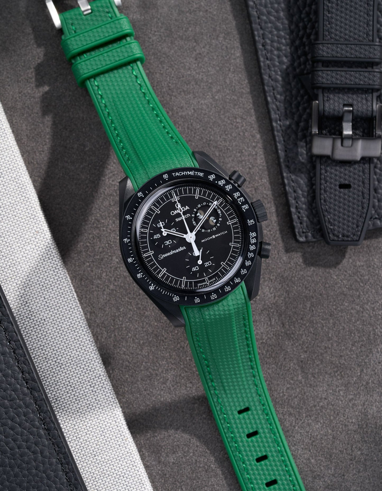 Rubber Strap for Omega X Swatch MoonSwatch Mission to The Moonphase - New Moon