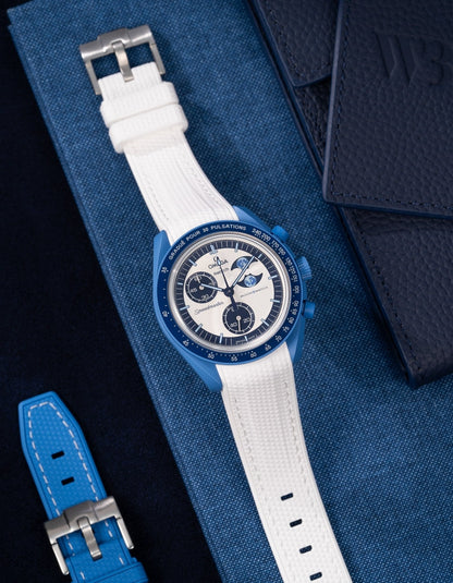 Rubber Strap for Omega X Swatch MoonSwatch Mission to the Super Blue Moonphase