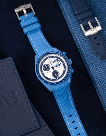 Rubber Strap for Omega X Swatch MoonSwatch Mission to the Super Blue Moonphase