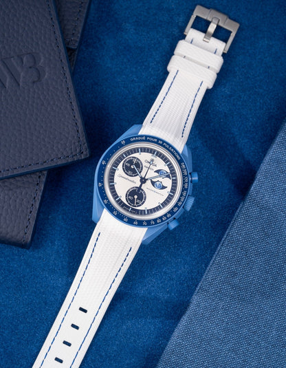 Rubber Strap for Omega X Swatch MoonSwatch Mission to the Super Blue Moonphase