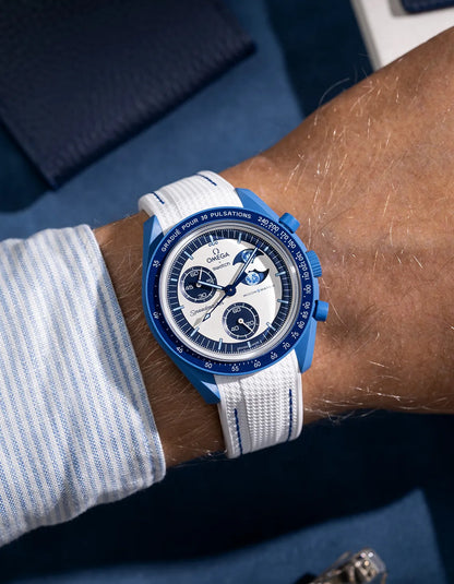 Rubber Strap for Omega X Swatch MoonSwatch Mission to the Super Blue Moonphase