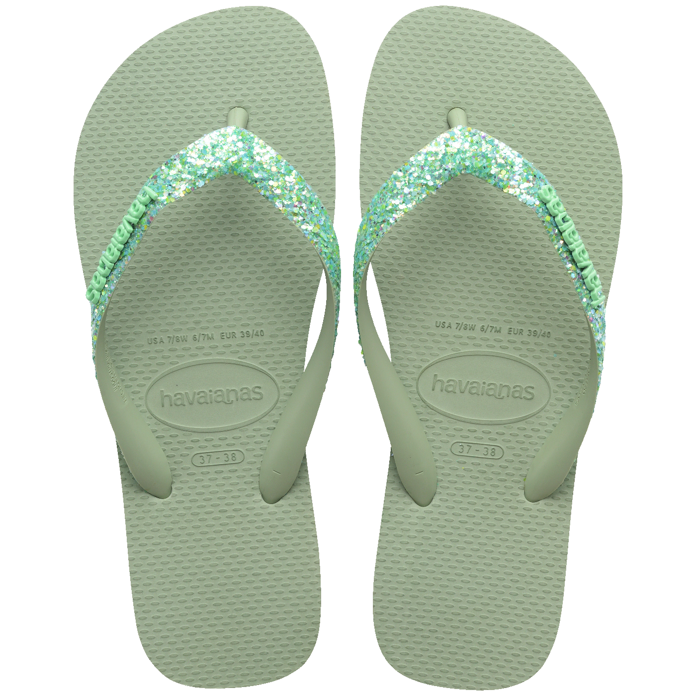 Chinelo Havaianas Top Glitter Neon
