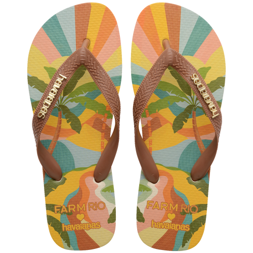 Chinelo Havaianas Farm Paisagem Carioca