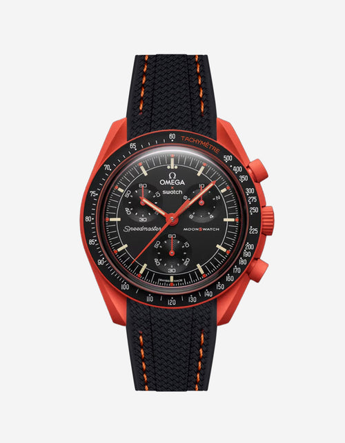 Rubber Strap for Omega X Swatch MoonSwatch Mission On Earth - Lava