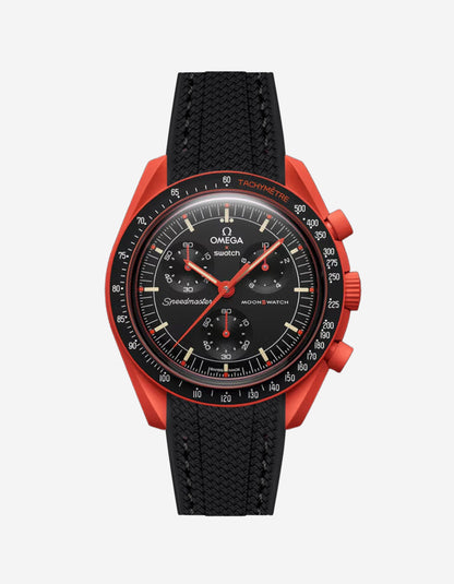 Rubber Strap for Omega X Swatch MoonSwatch Mission On Earth - Lava