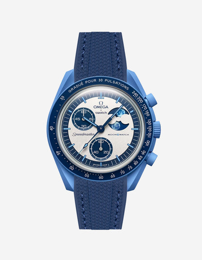 Rubber Strap for Omega X Swatch MoonSwatch Mission to the Super Blue Moonphase