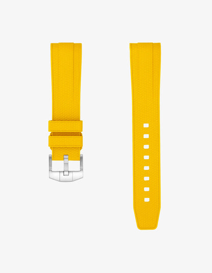 FKM Rubber Strap for Omega Seamaster 300 Diver - Yellow