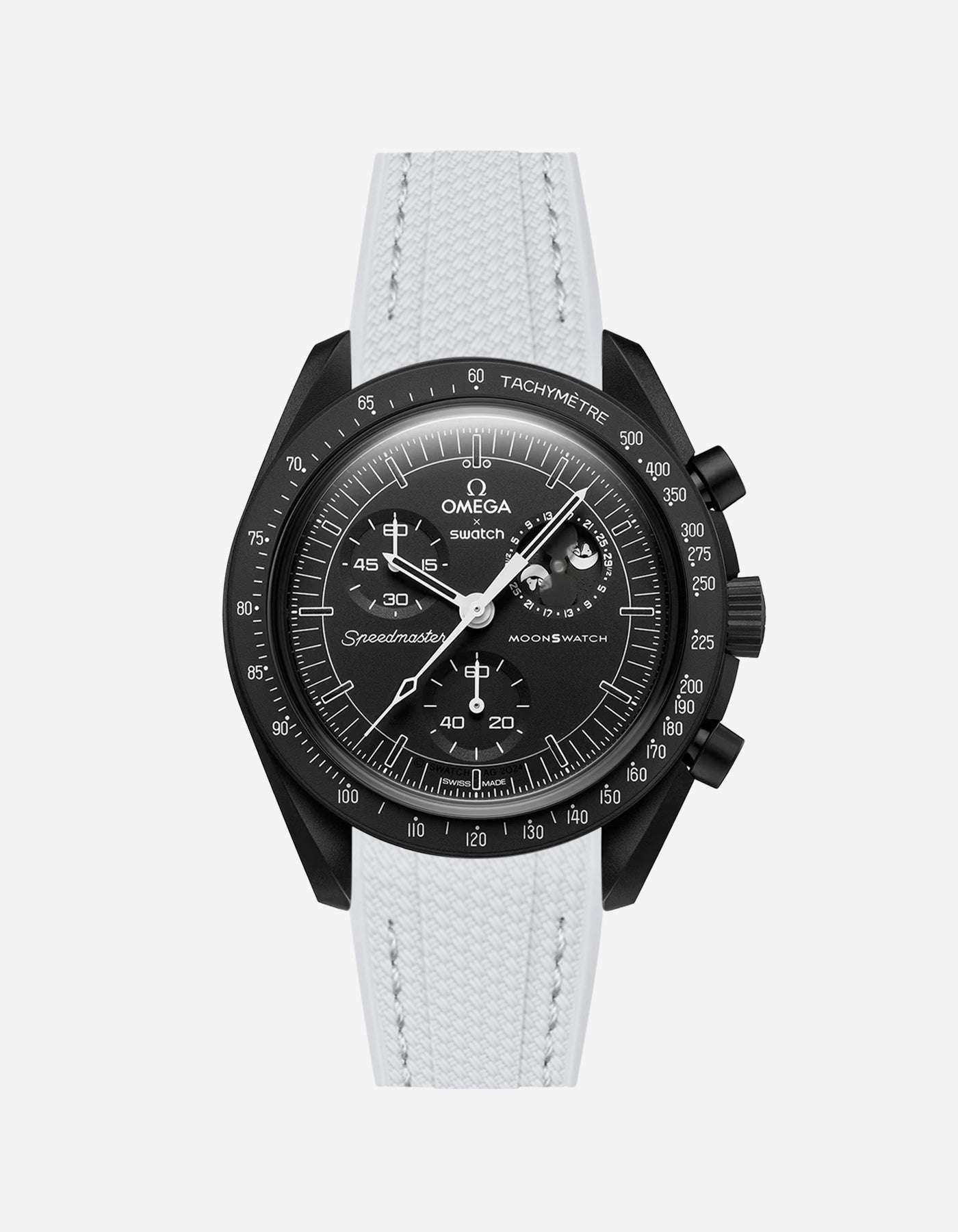 Rubber Strap for Omega X Swatch MoonSwatch Mission to The Moonphase - New Moon