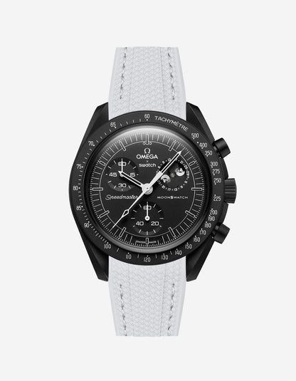 Rubber Strap for Omega X Swatch MoonSwatch Mission to The Moonphase - New Moon